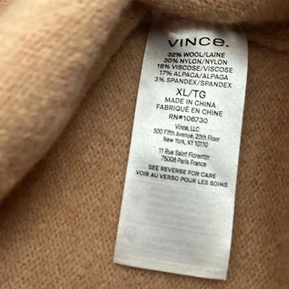 [XL]Vince  Sleeveless Alpaca Blend Sweater Dress in Brittle NWOT - Picture 9 of 9